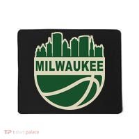 Milwaukee Basketball Wisconsin Cityscape Mousepad thumb 0