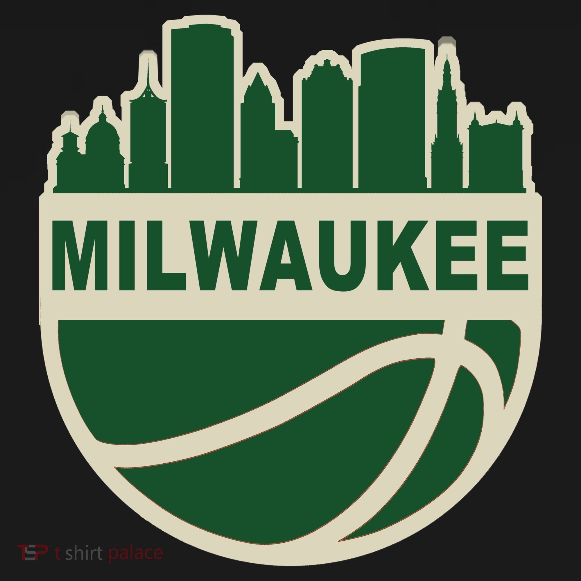Milwaukee Basketball Wisconsin Cityscape Mousepad