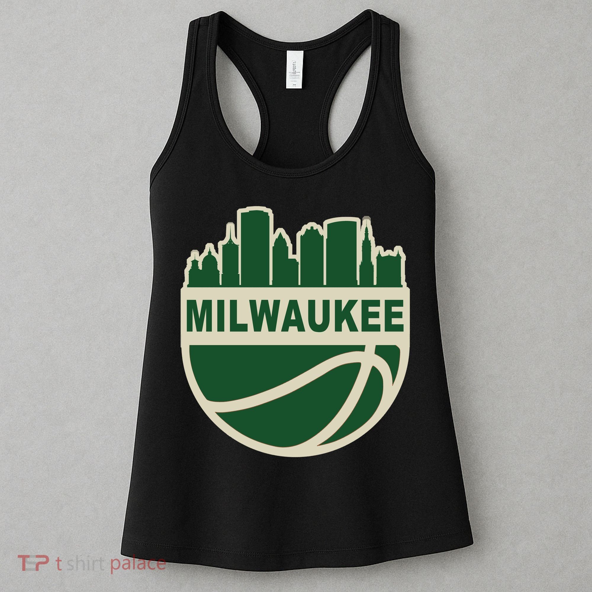 Milwaukee Basketball Wisconsin Cityscape Women's Tank Top