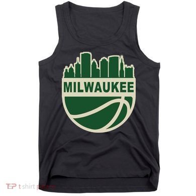 Milwaukee Basketball Wisconsin Cityscape Tank Top