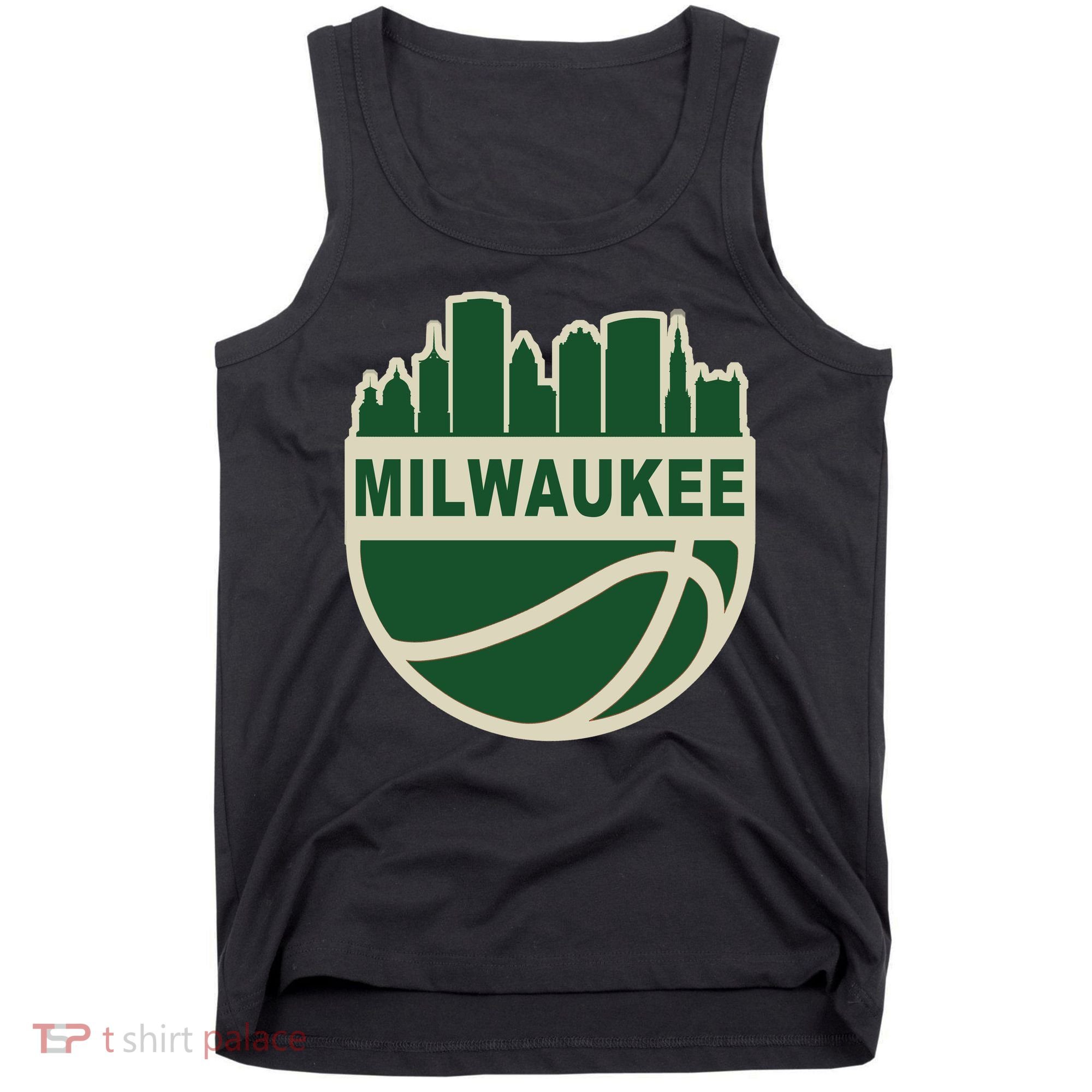 Milwaukee Basketball Wisconsin Cityscape Tank Top