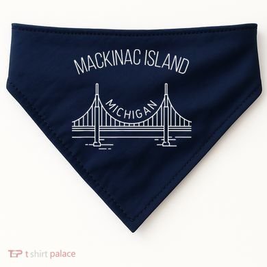 Mackinac Island Michigan USA-Made Doggie Bandana