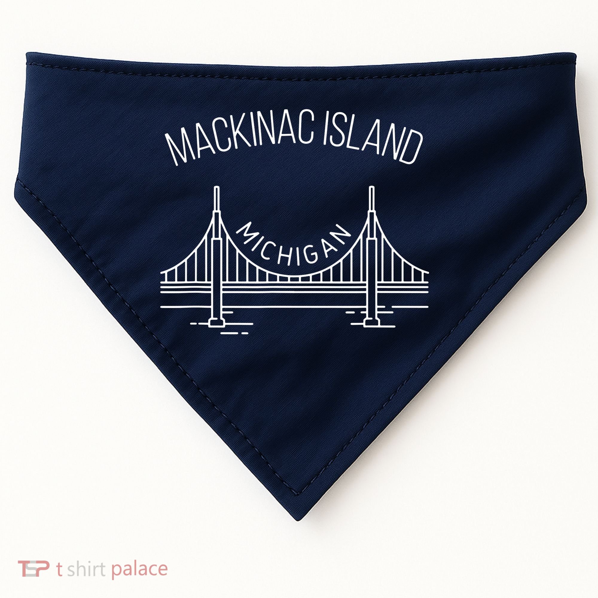Mackinac Island Michigan USA-Made Doggie Bandana