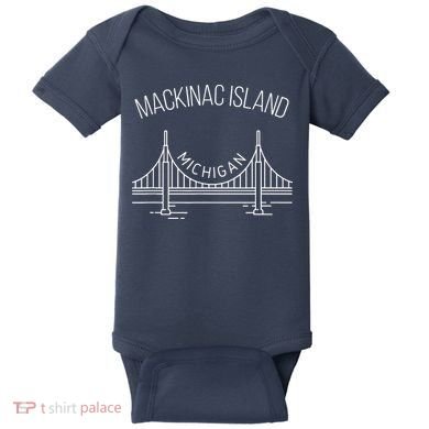 Mackinac Island Michigan Baby Bodysuit