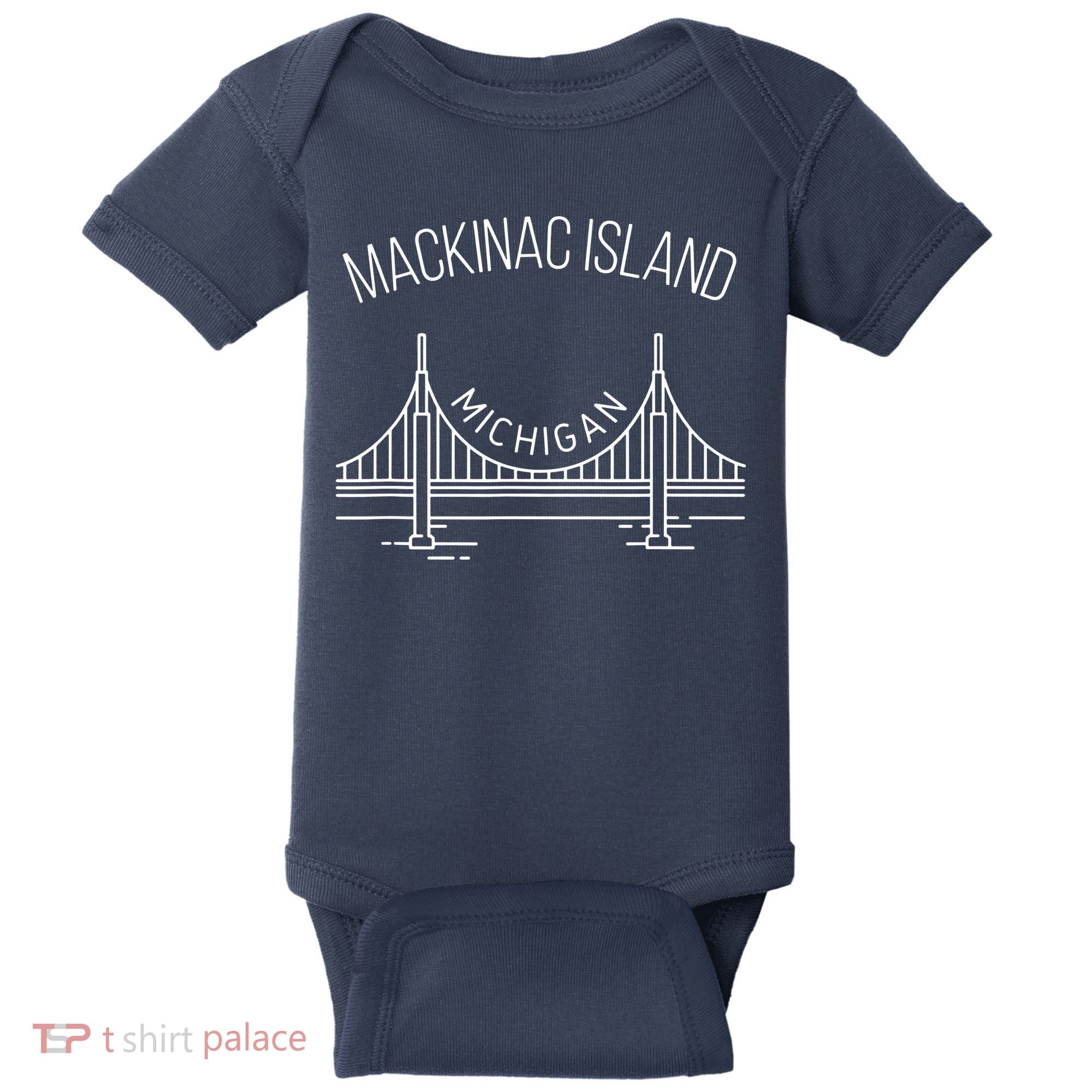 Mackinac Island Michigan Baby Bodysuit