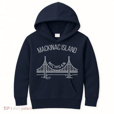 Mackinac Island Michigan Kids Hoodie