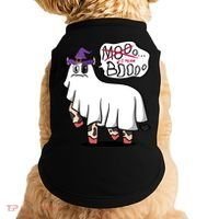 Mooo I Mean Boo Funny Gift Halloween Funny Cow Gift Doggie Tank thumb 0