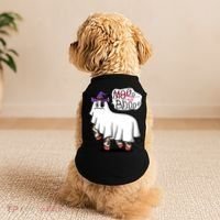Mooo I Mean Boo Funny Gift Halloween Funny Cow Gift Doggie Tank thumb 2