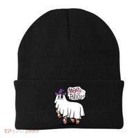 Mooo I Mean Boo Funny Gift Halloween Funny Cow Gift Beanie thumb 0