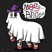 Mooo I Mean Boo Funny Gift Halloween Funny Cow Gift Beanie thumb 2