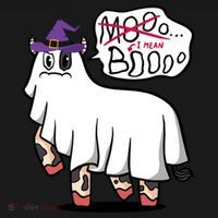 Mooo I Mean Boo Funny Gift Halloween Funny Cow Gift Women's Hoodie thumb 2