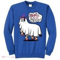 Mooo I Mean Boo Funny Gift Halloween Funny Cow Gift Sweatshirt thumb 0