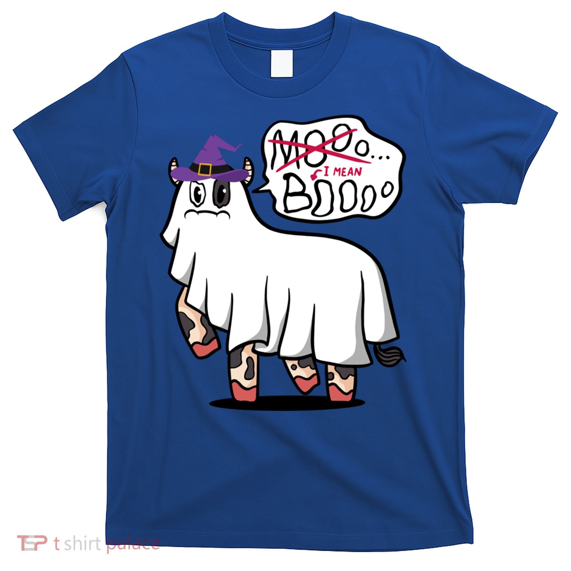 Mooo I Mean Boo Funny Gift Halloween Funny Cow Gift T-Shirt