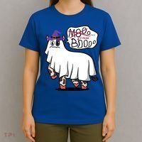 Mooo I Mean Boo Funny Gift Halloween Funny Cow Gift T-Shirt thumb 4