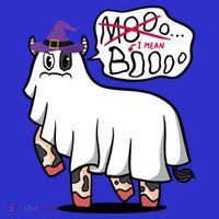 Mooo I Mean Boo Funny Gift Halloween Funny Cow Gift Women's Tank Top thumb 5
