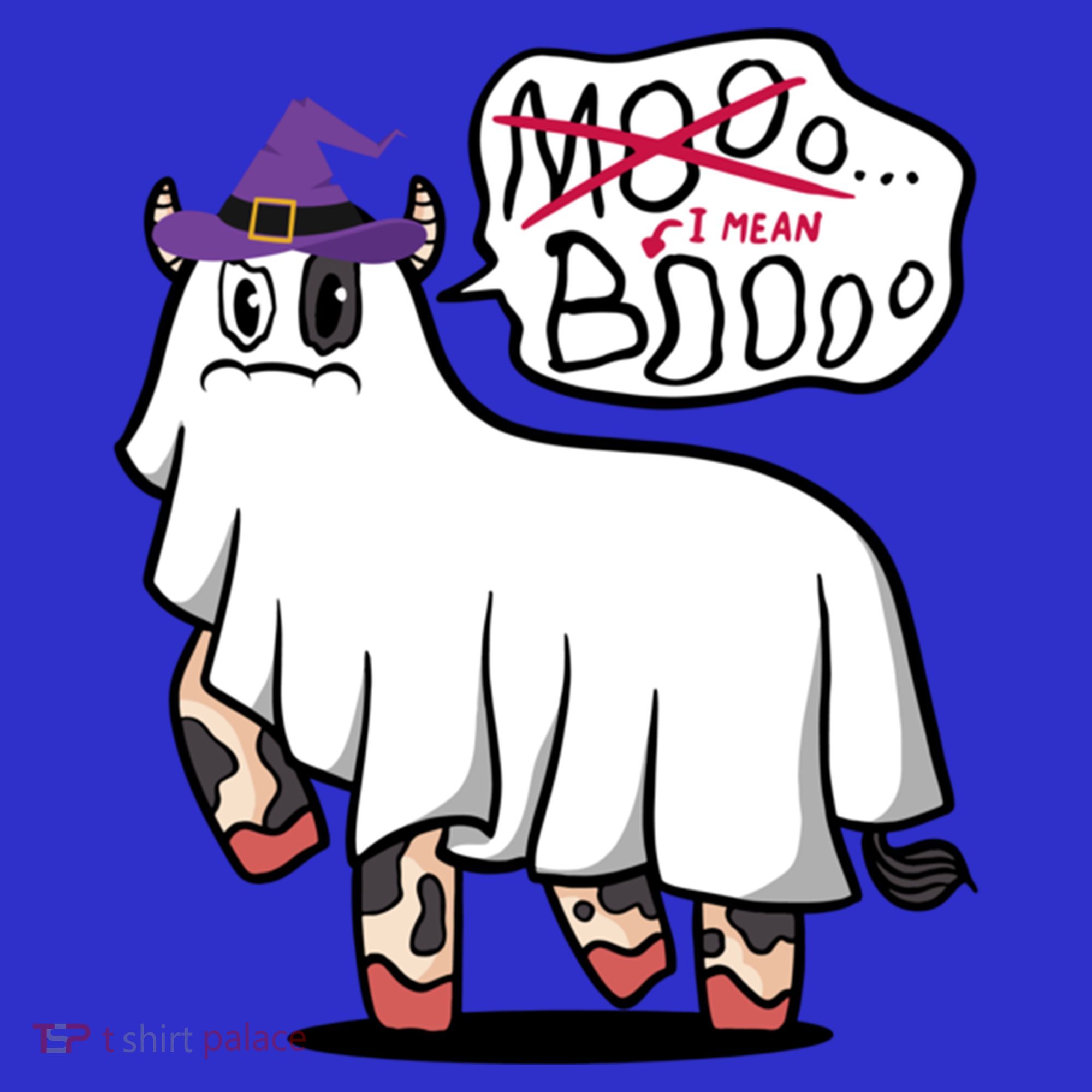 Mooo I Mean Boo Funny Gift Halloween Funny Cow Gift Baby Bodysuit