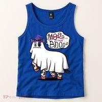 Mooo I Mean Boo Funny Gift Halloween Funny Cow Gift Tank Top thumb 2