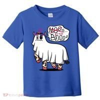 Mooo I Mean Boo Funny Gift Halloween Funny Cow Gift Toddler T-Shirt thumb 0
