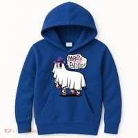 Mooo I Mean Boo Funny Gift Halloween Funny Cow Gift Kids Hoodie thumb 0