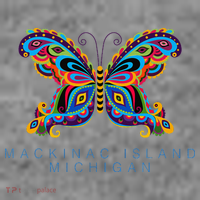 Mackinac Island Michigan Souvenir Butterfly Graphic Toddler Hoodie thumb 2