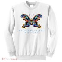 Mackinac Island Michigan Souvenir Butterfly Graphic Sweatshirt thumb 0