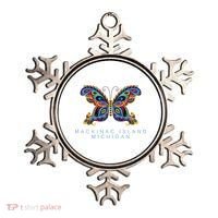 Mackinac Island Michigan Souvenir Butterfly Graphic Ornament thumb 0