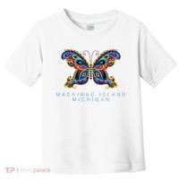 Mackinac Island Michigan Souvenir Butterfly Graphic Toddler T-Shirt thumb 0
