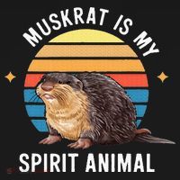 Muskrat Is My Spirit Animal Women's Hoodie thumb 2