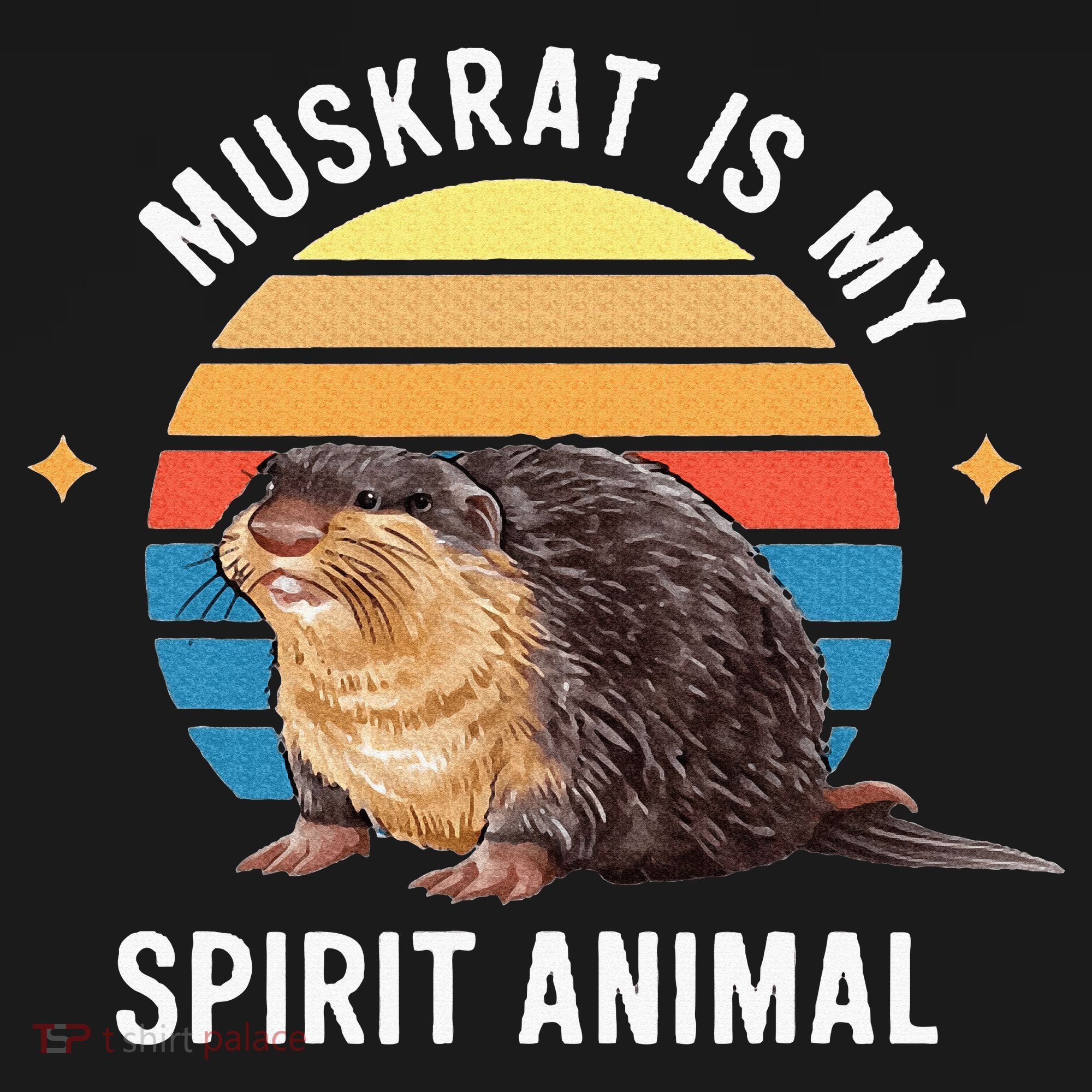 Muskrat Is My Spirit Animal Women's Hoodie