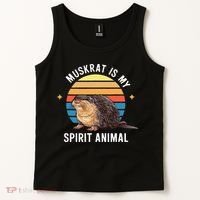 Muskrat Is My Spirit Animal Tank Top thumb 2