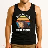 Muskrat Is My Spirit Animal Tank Top thumb 3