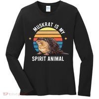 Muskrat Is My Spirit Animal Women's Long Sleeve Shirt thumb 0