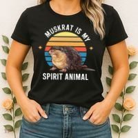 Muskrat Is My Spirit Animal Women's T-Shirt thumb 2