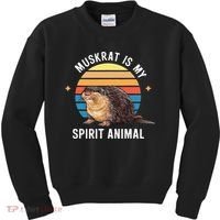 Muskrat Is My Spirit Animal Kids Sweatshirt thumb 0