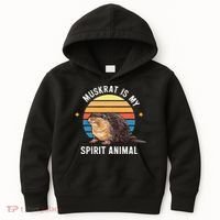Muskrat Is My Spirit Animal Kids Hoodie thumb 0