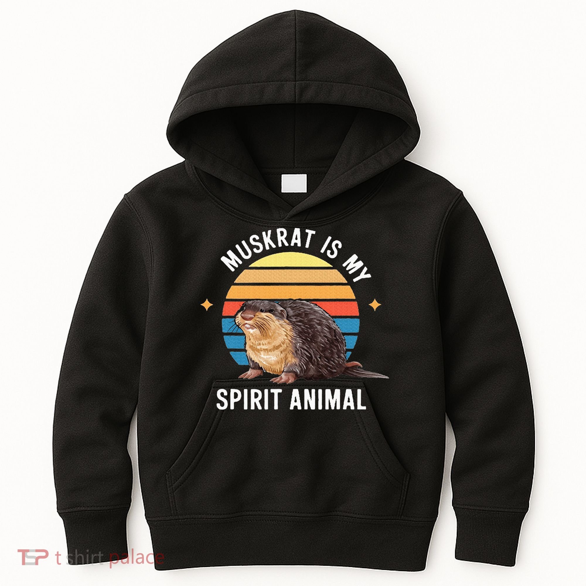 Muskrat Is My Spirit Animal Kids Hoodie
