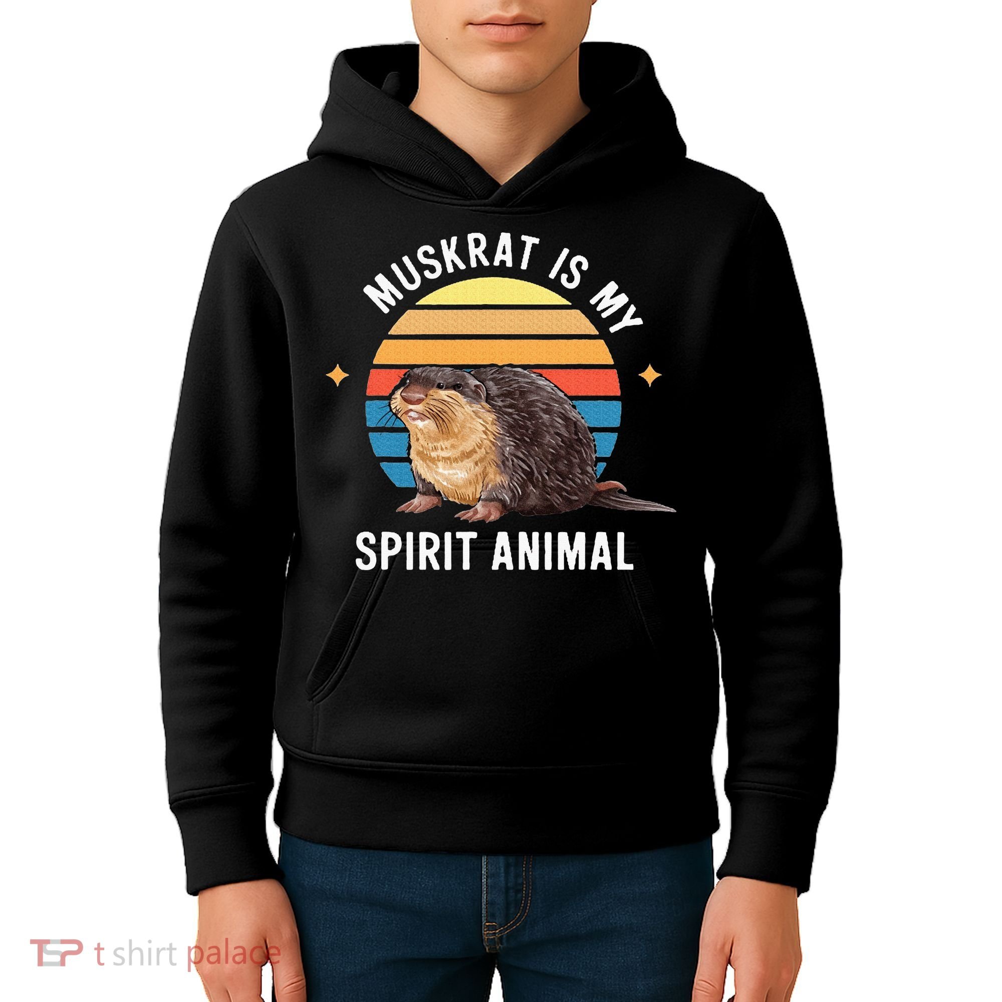 Muskrat Is My Spirit Animal Kids Hoodie