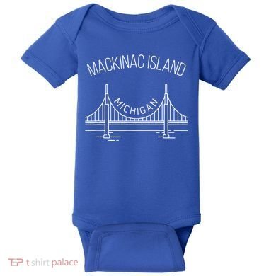 Mackinac Island Michigan Baby Bodysuit