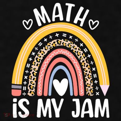Math Is My Jam First Day Back To School Math Teacher Student Ladies PosiCharge Tri-Blend Wicking Tank