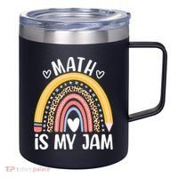 Math Is My Jam First Day Back To School Math Teacher Student 12oz Stainless Steel Coffee Mug thumb 0