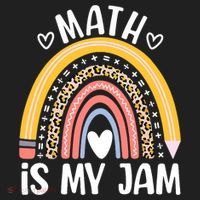 Math Is My Jam First Day Back To School Math Teacher Student Plastic Christmas Ball Ornament thumb 1