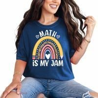 Math Is My Jam First Day Back To School Math Teacher Student Comfort Colors T-Shirt thumb 0