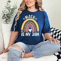 Math Is My Jam First Day Back To School Math Teacher Student Comfort Colors T-Shirt thumb 2