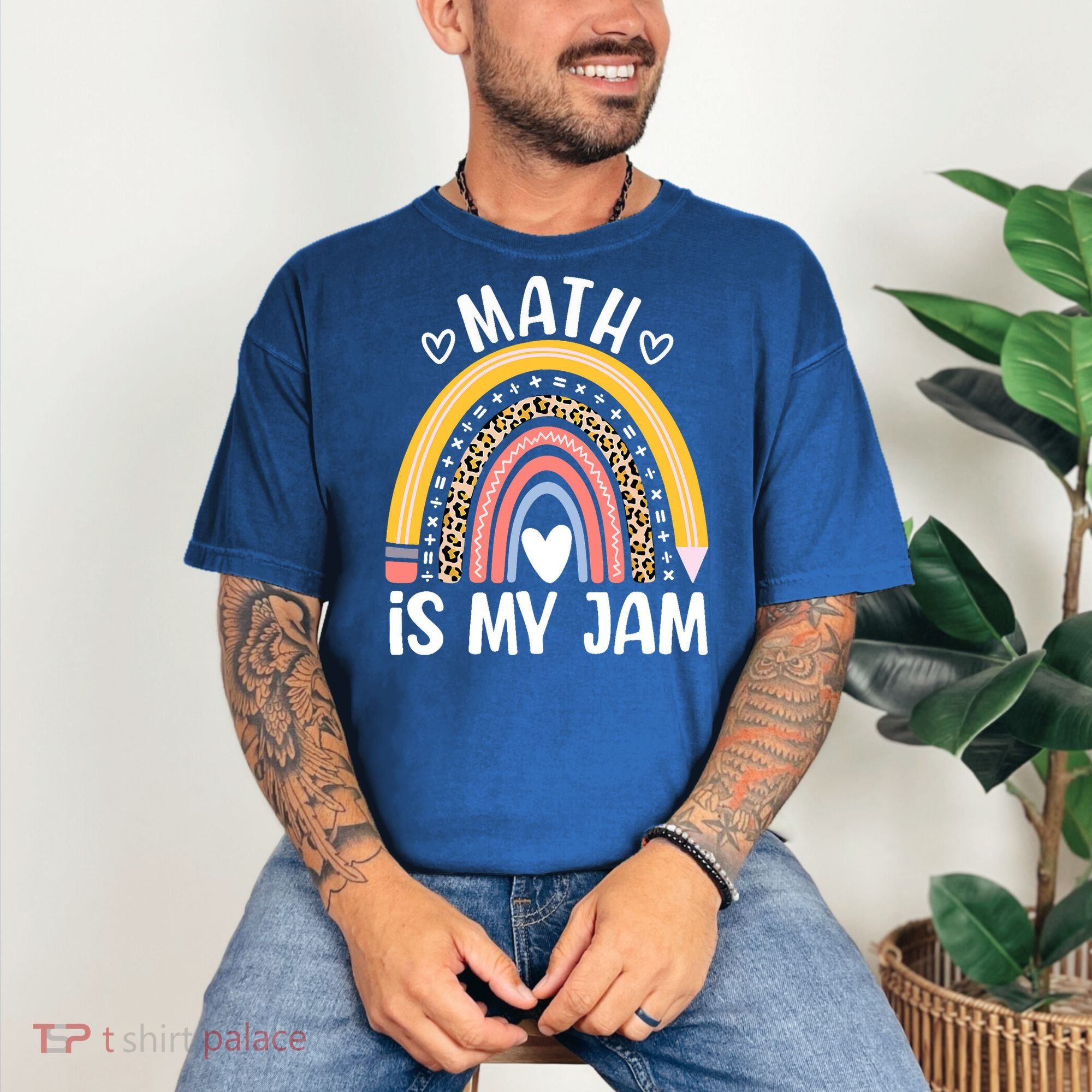 Math Is My Jam First Day Back To School Math Teacher Student Comfort Colors T-Shirt