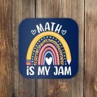 Math Is My Jam First Day Back To School Math Teacher Student Coaster thumb 0