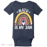 Math Is My Jam First Day Back To School Math Teacher Student Baby Bodysuit thumb 0