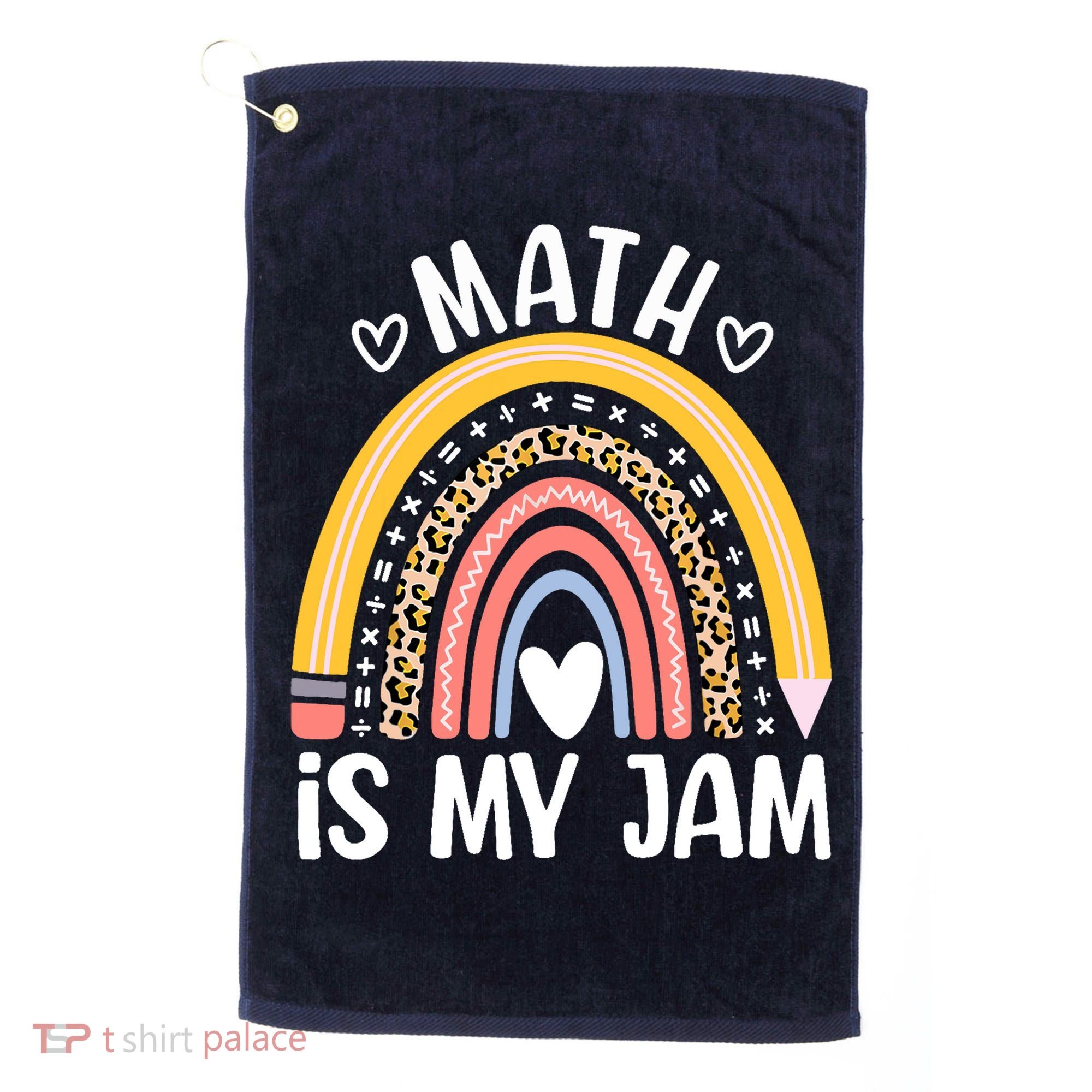 Math Is My Jam First Day Back To School Math Teacher Student Golf Towel