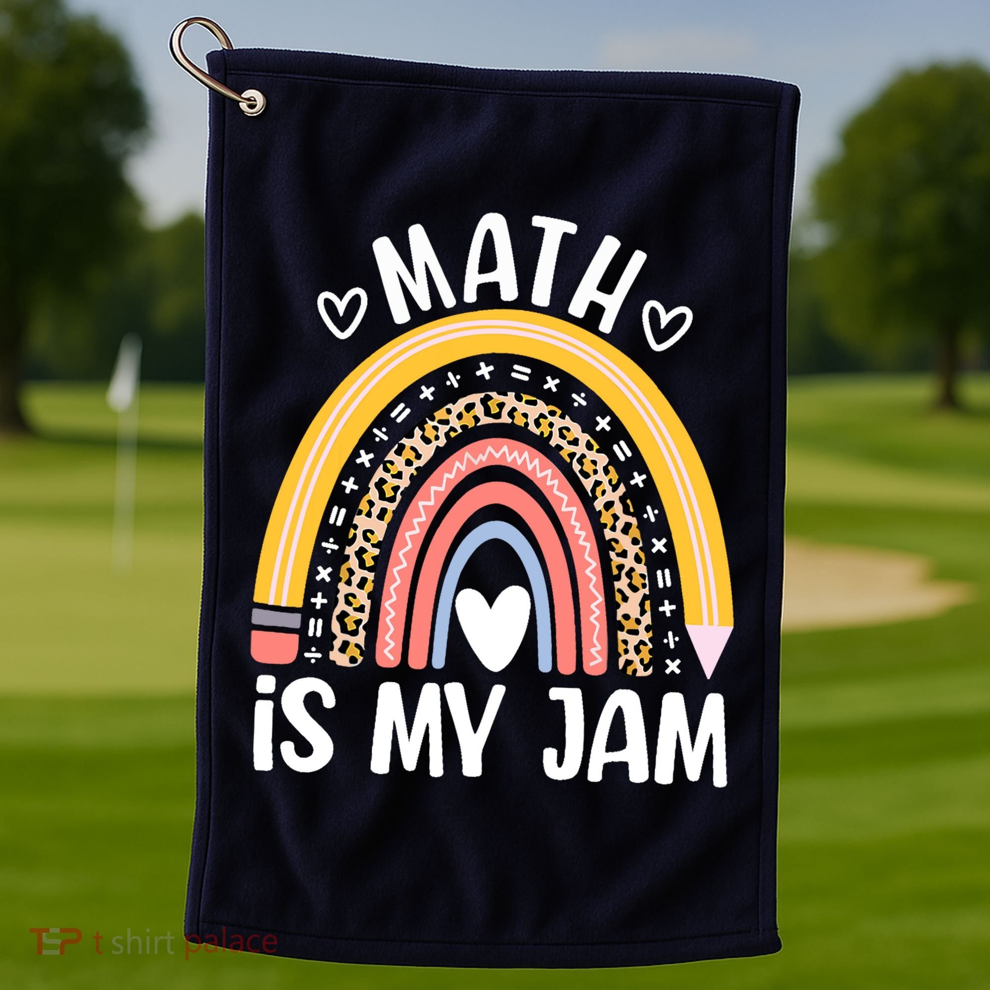 Math Is My Jam First Day Back To School Math Teacher Student Golf Towel