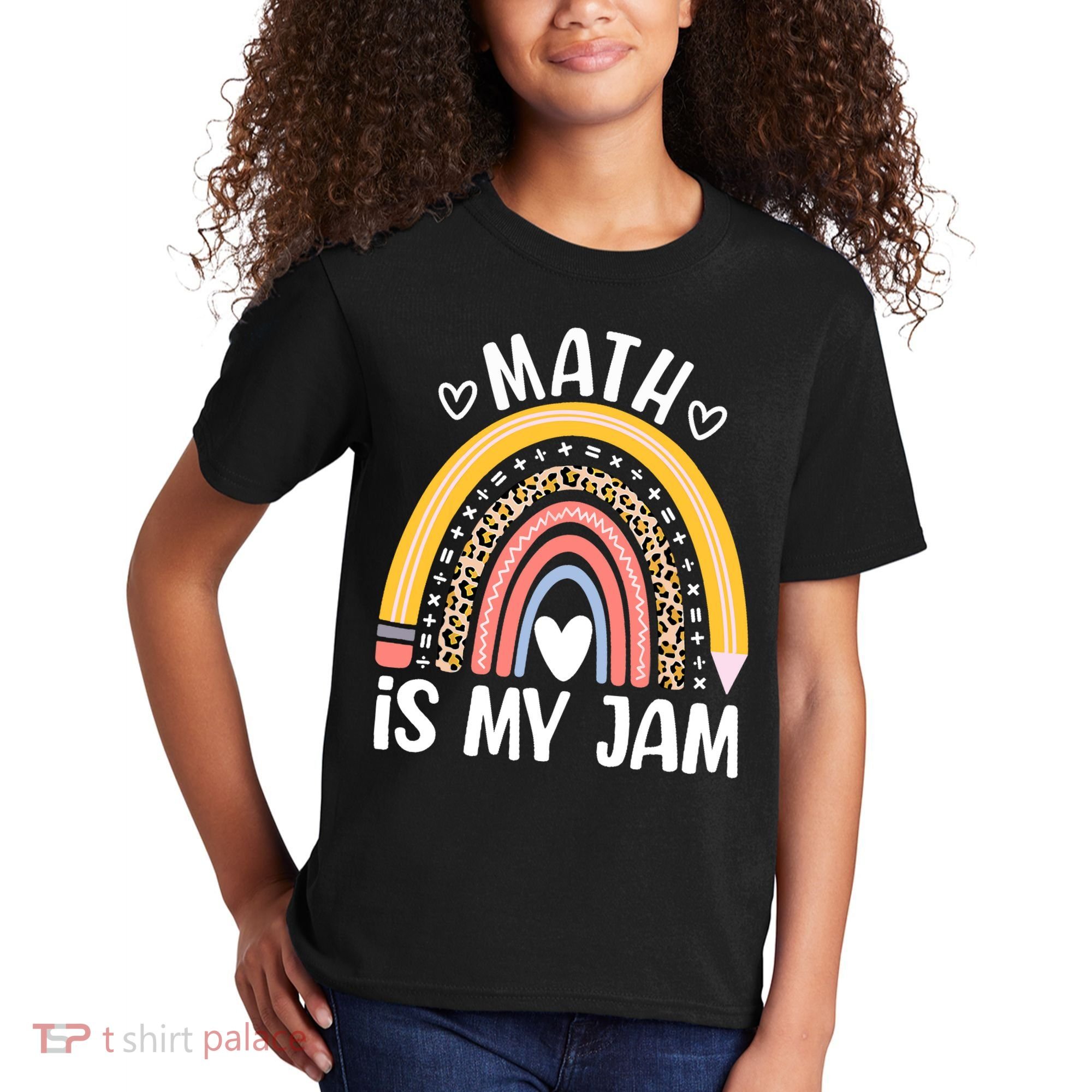 Math Is My Jam First Day Back To School Math Teacher Student Kids T-Shirt