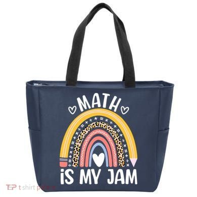 Math Is My Jam First Day Back To School Math Teacher Student Tote Bag